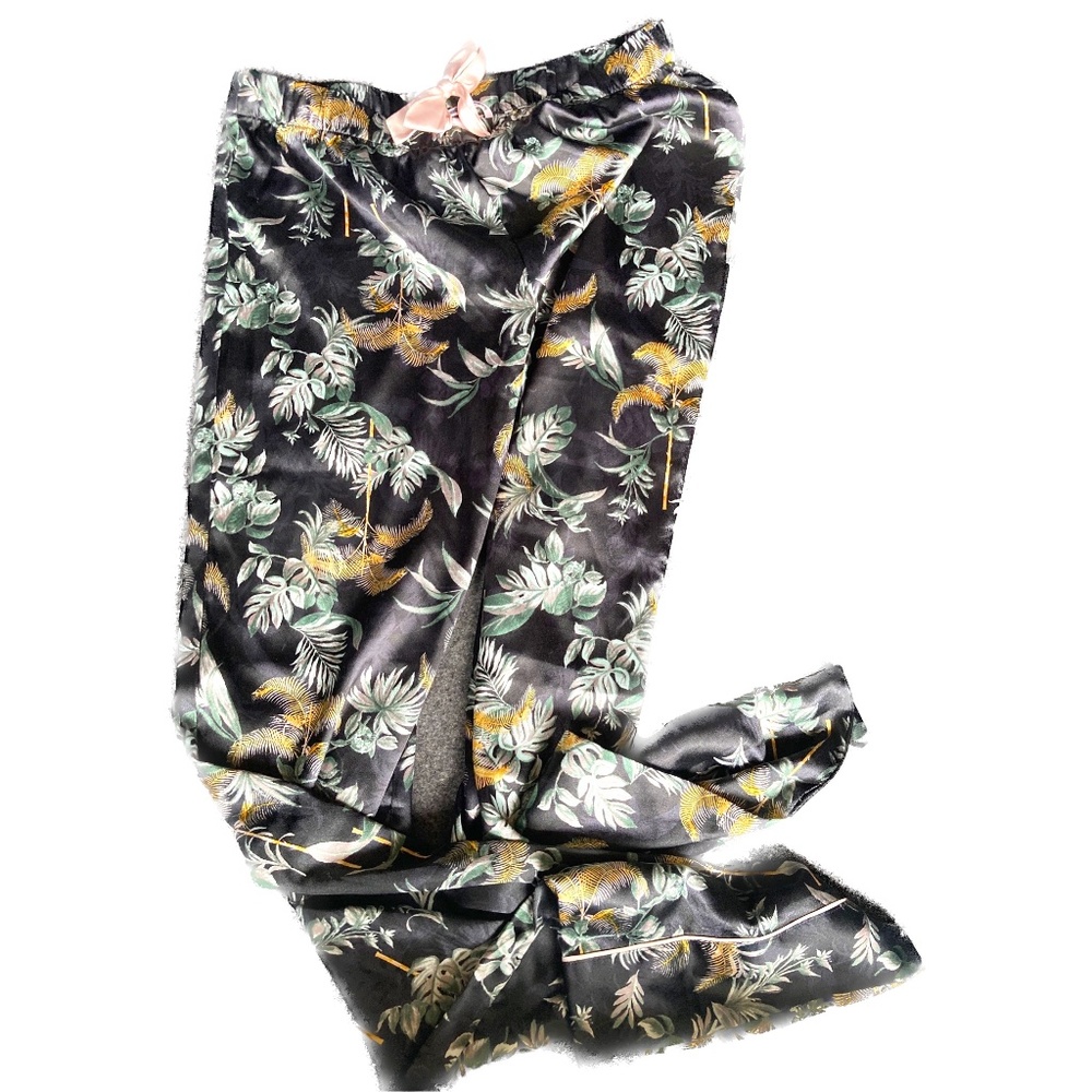 Victoria's Secret Polyester Pajama Pants, Women's XS, Tropical Pattern